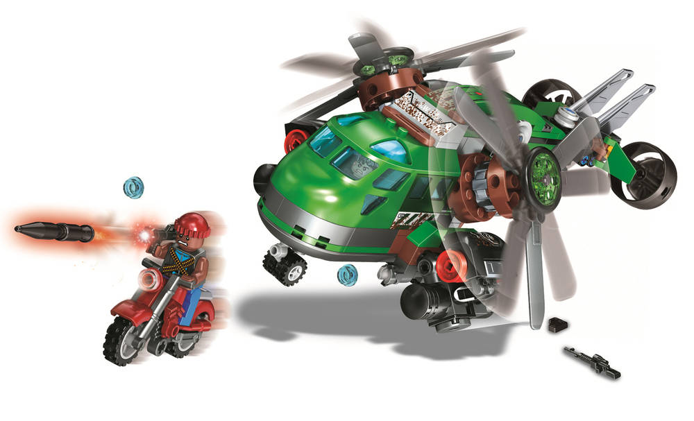Sharp Arrows Action:Green Hawk Helicopter