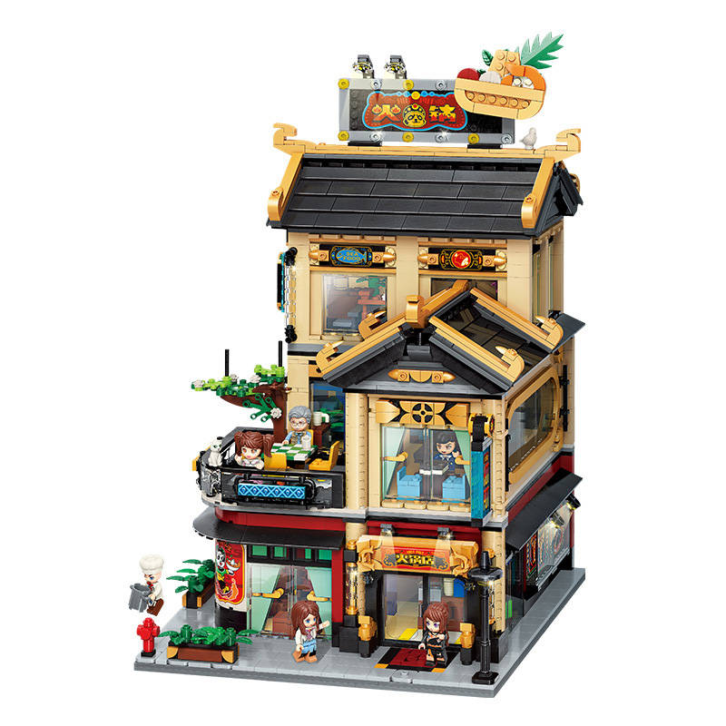 国玩系列新中式街景：开运火锅店