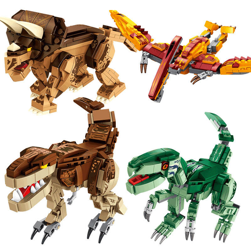 Dinosauria：Pterosaur、Velociraptor、Tyrannosaurus、Triceratops