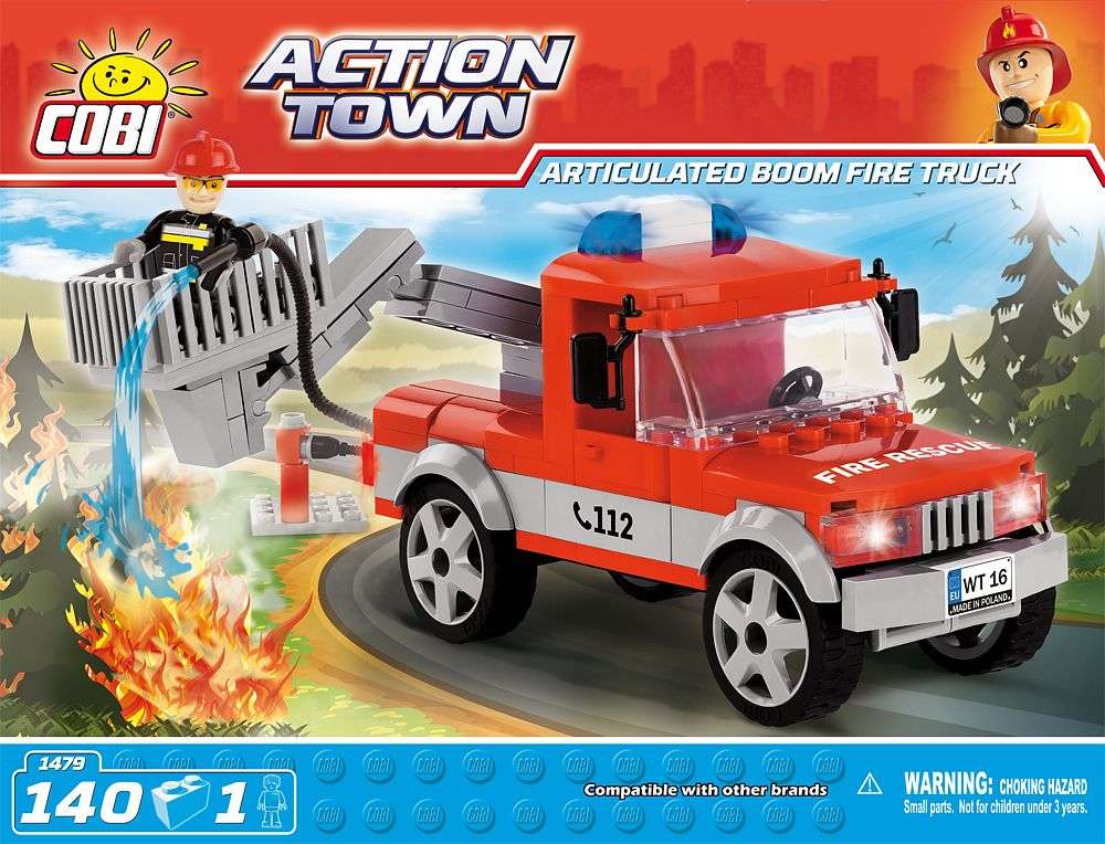 Articulated Boom Fire Truck