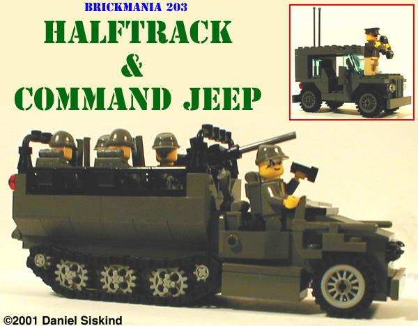 WW2 Halftrack and Command Jeep