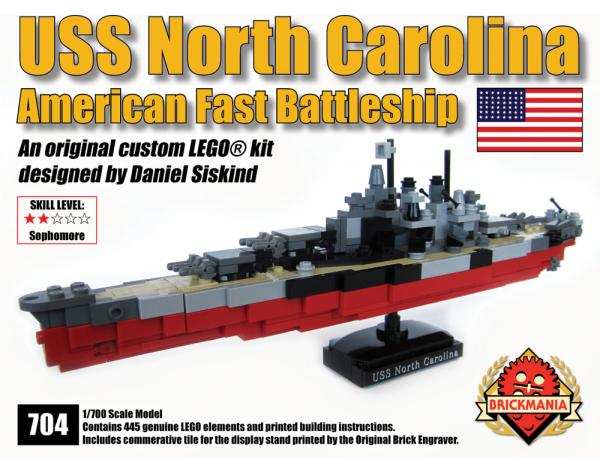 USS NORTH CAROLINA (1/700 SCALE)