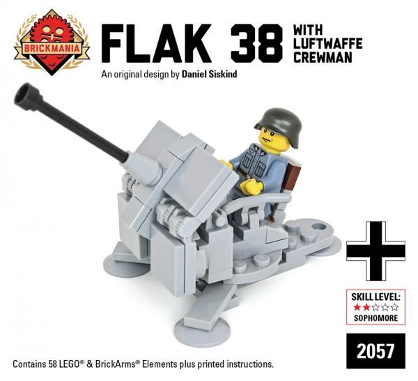 Flak 38 with Luftwaffe Crewman