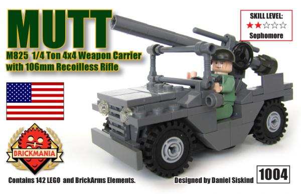 M825 MUTT 1/4 Ton 4×4 Weapon Carrier with 106mm Recoilless Rifle