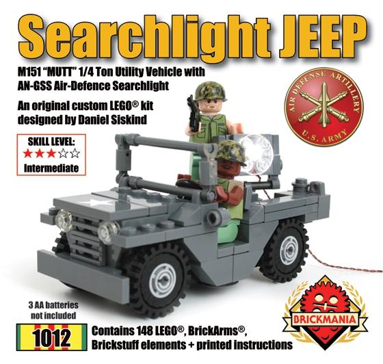 Searchlight Jeep with Brickstuff Light Effects
