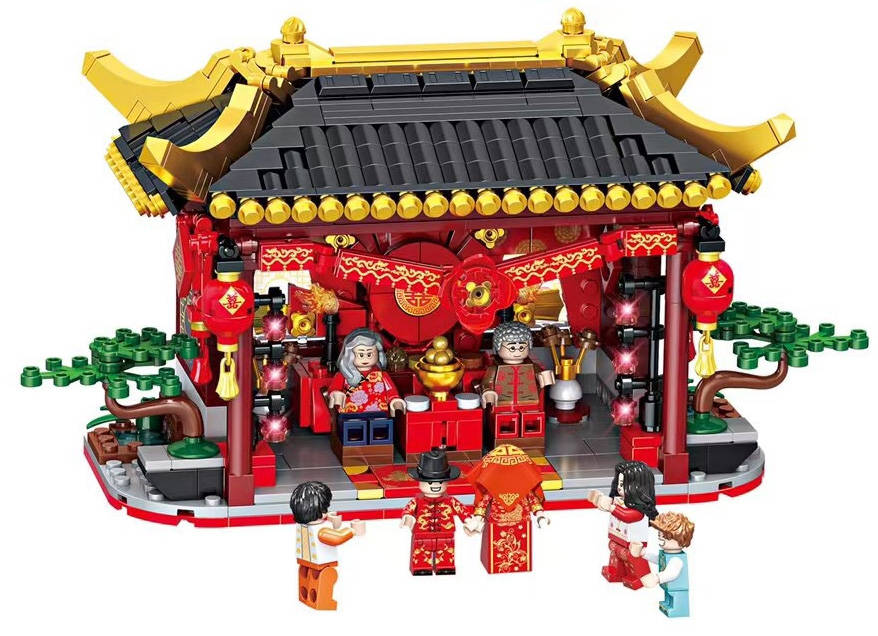 国潮：拜堂成亲场景