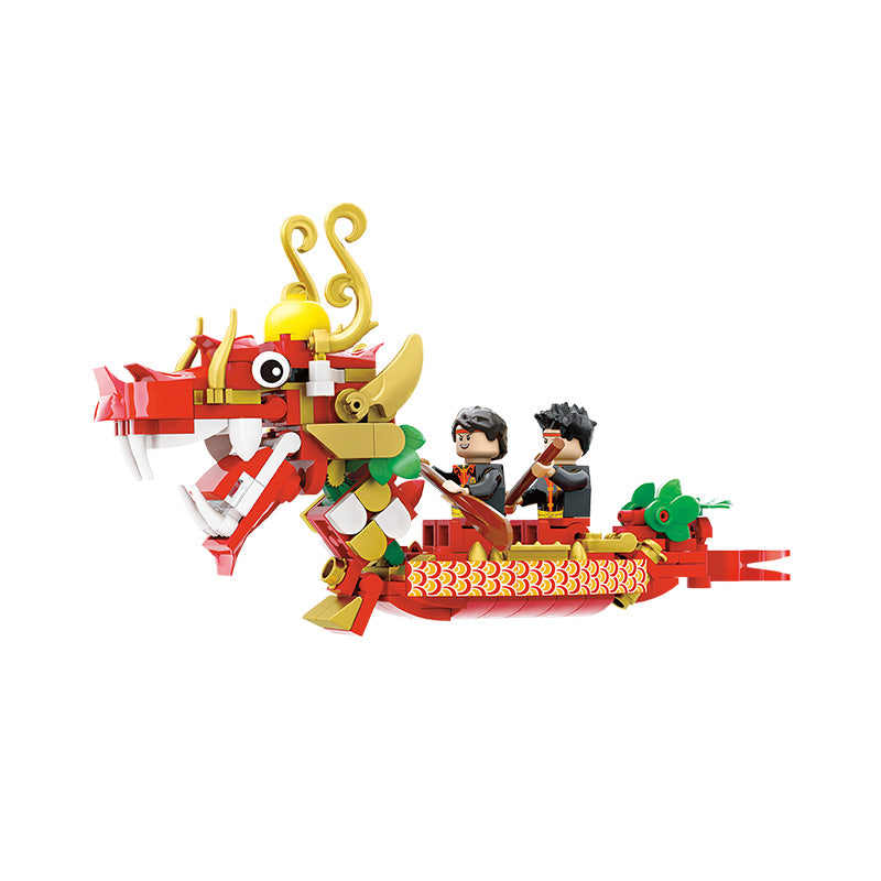 The dragon boat that brave the wind and the waves