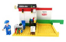 便利店笔筒拼装积木