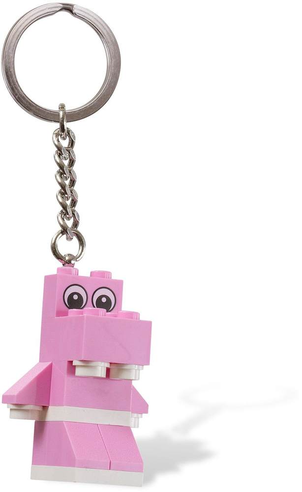 Pink Hippo Key Chain