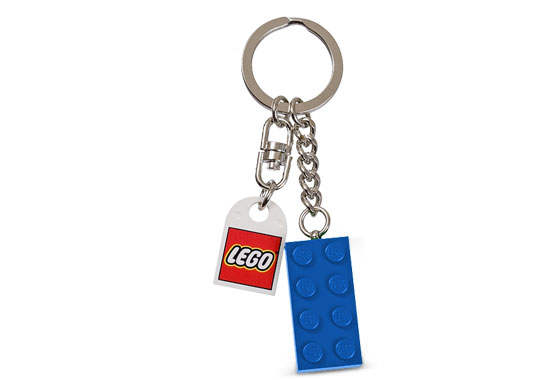 LEGO Blue Brick Key Chain