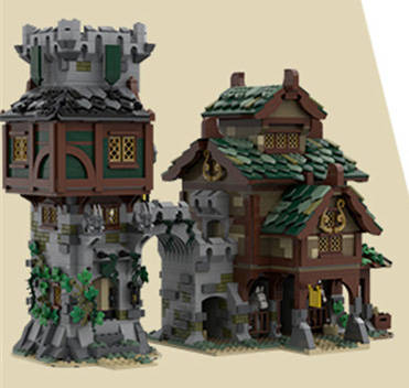 Medieval Guard Tower And Stables