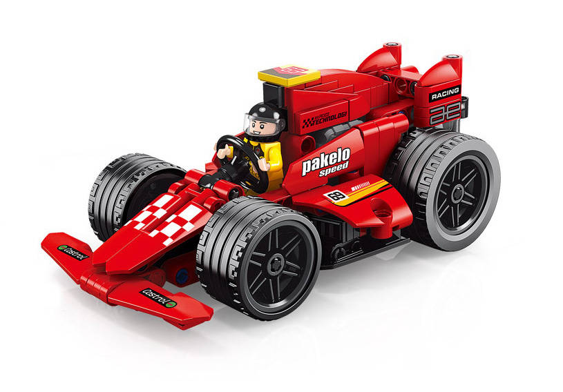积木科技车：F1科技赛车 彗星 回力车