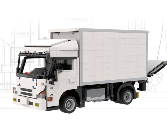 Medium Truck With Tail Lift