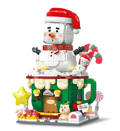 圣诞摇摆街景：摇摇小雪人