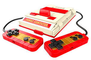 Red & White Game Console