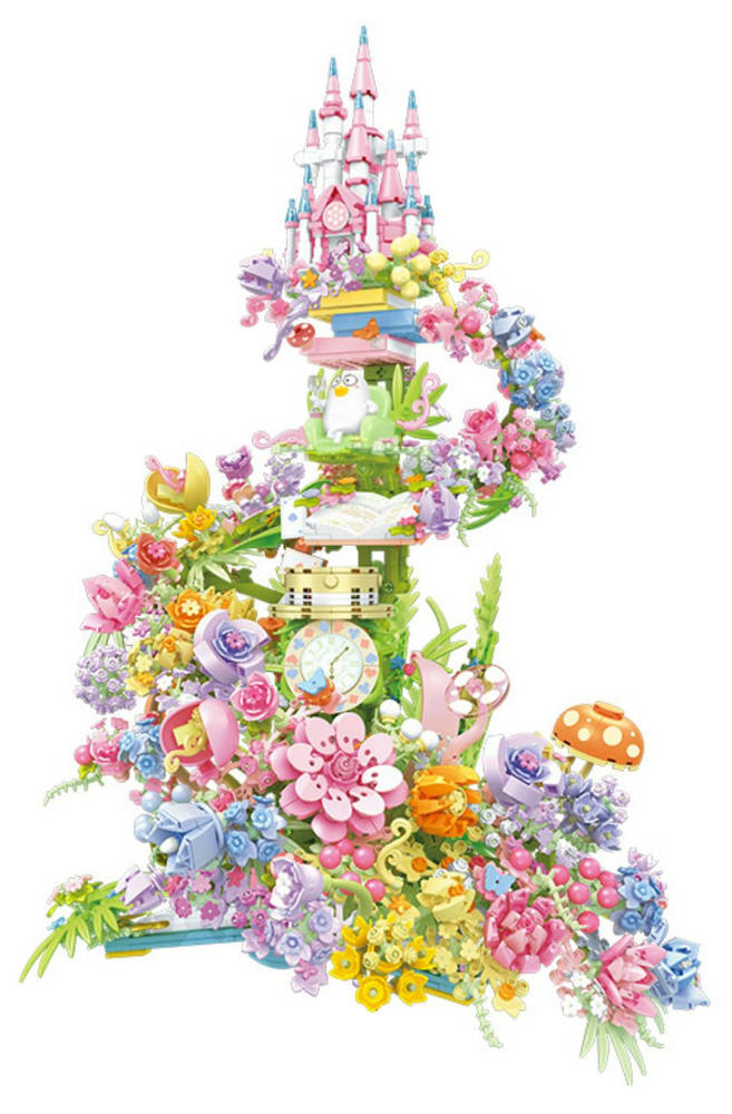 积木花坊:小刘鸭梦幻花堡