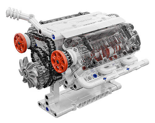 V6发动机模型