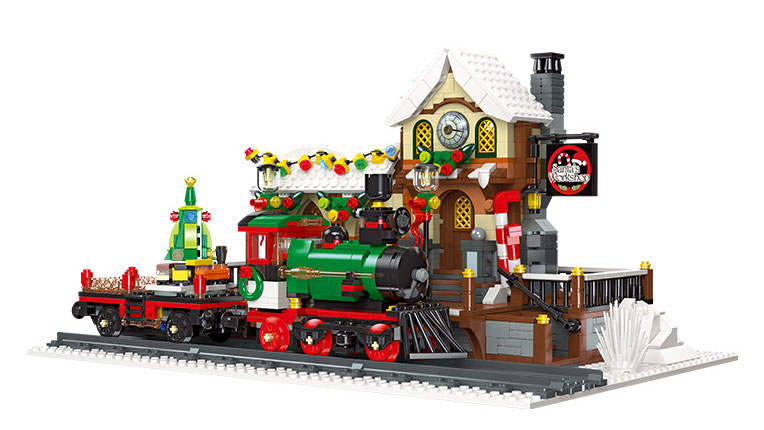 The Railway Station At Christmas