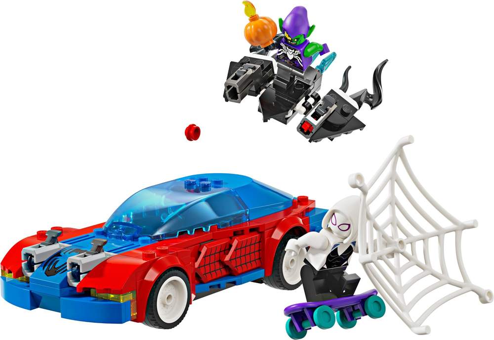 Spider-Man Race Car & Venom Green Goblin