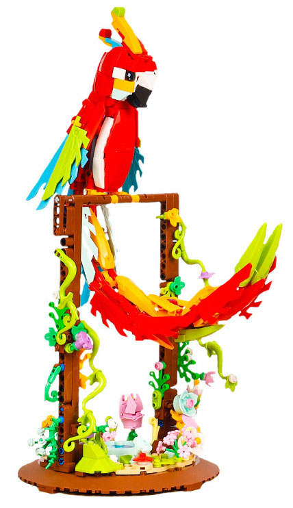 Parrot Flower Frame