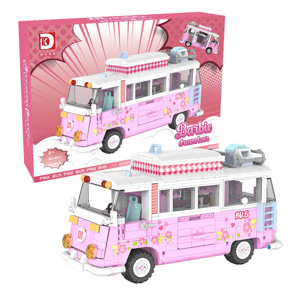 Barbie Dreamtown Pink Bus