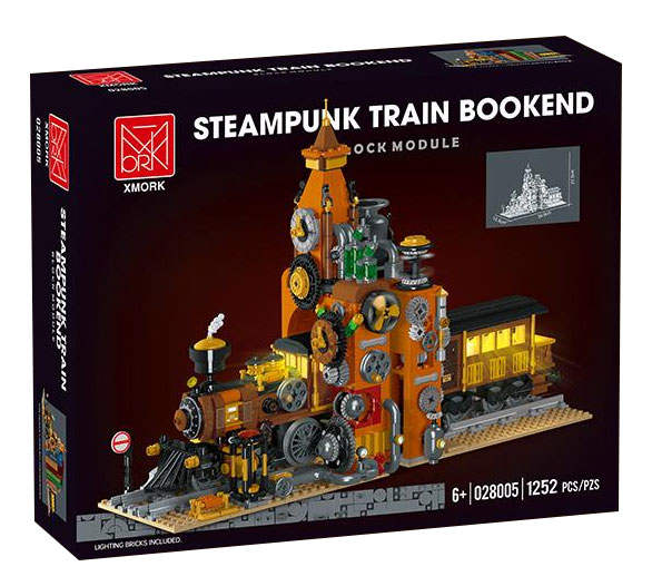 Steampunk Train Bookend