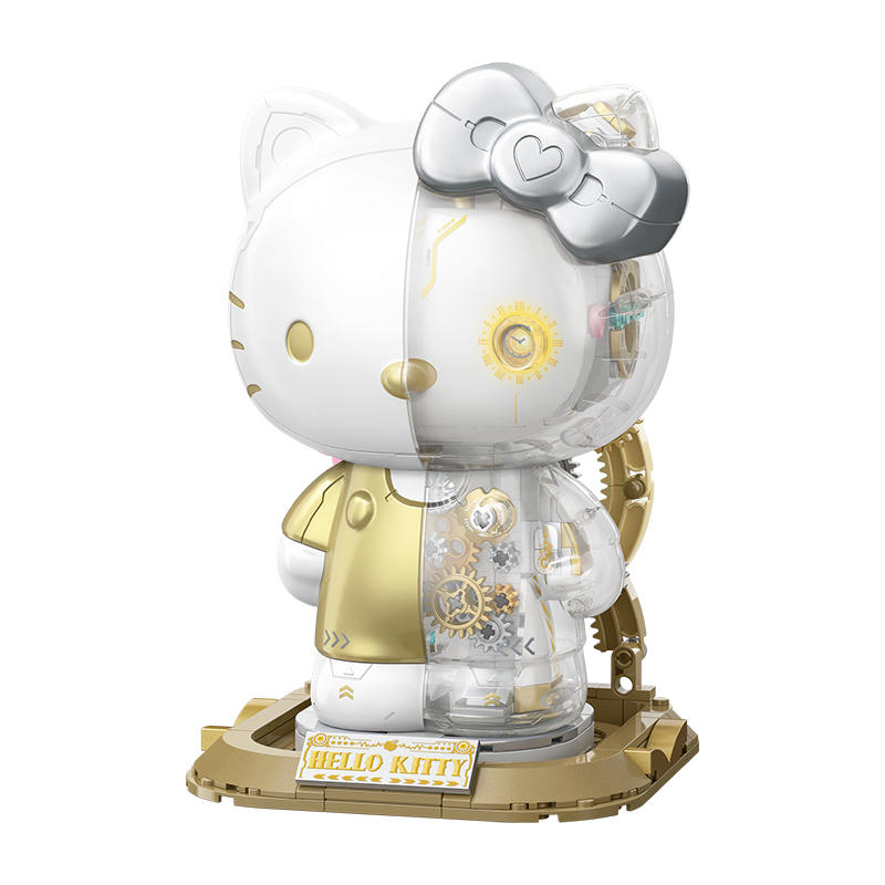 Hello Kitty White Golden Big Figure