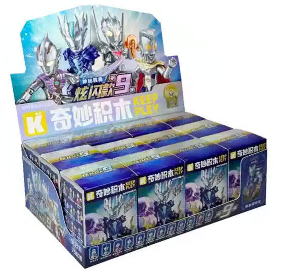 奥特曼：炫闪款第9弹 神秘四奥 奥特英雄可动积木人
