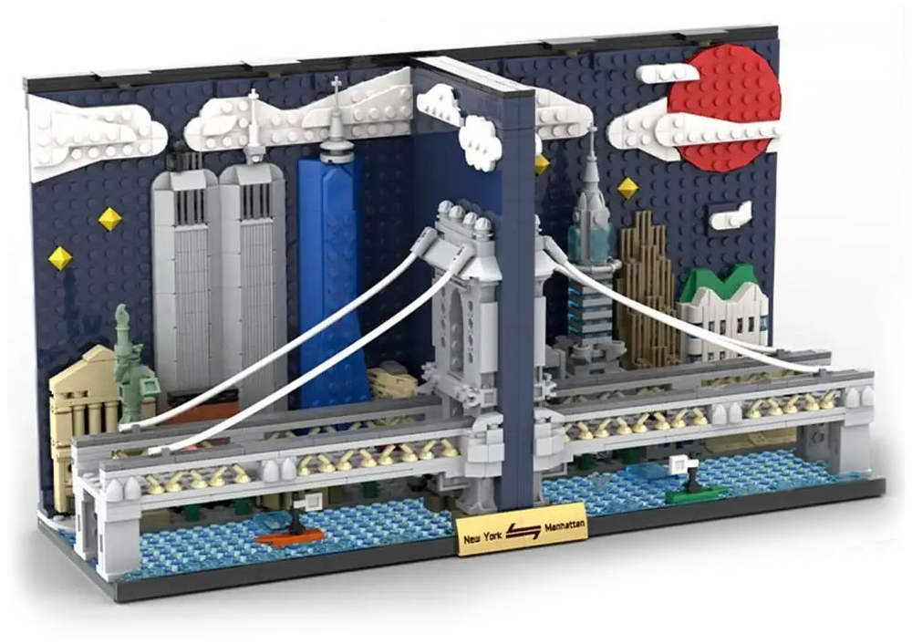 Manhattan Skyline Bookends