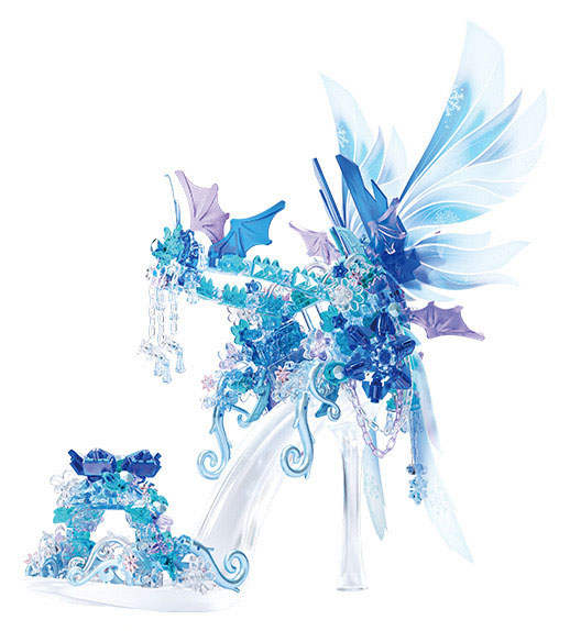 浪漫倾心水晶鞋:海中月 蓝色