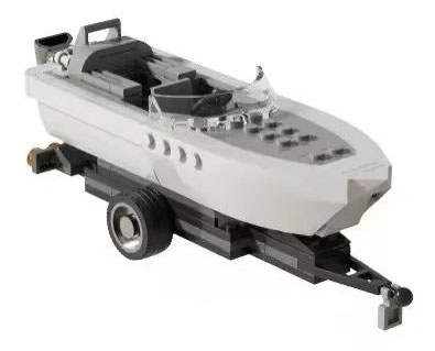 Trailer With Speedboat