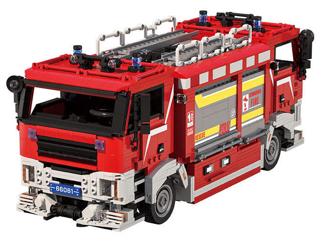 BI-Directional. Driving Fire Rescue Vehicle