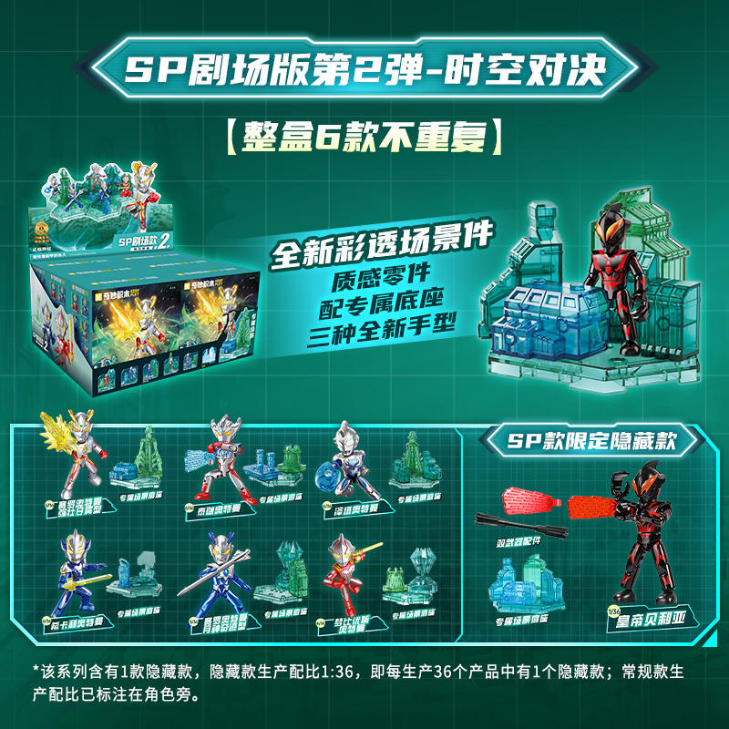 奥特曼超甲积木人SP剧场款：第2弹 时空对决