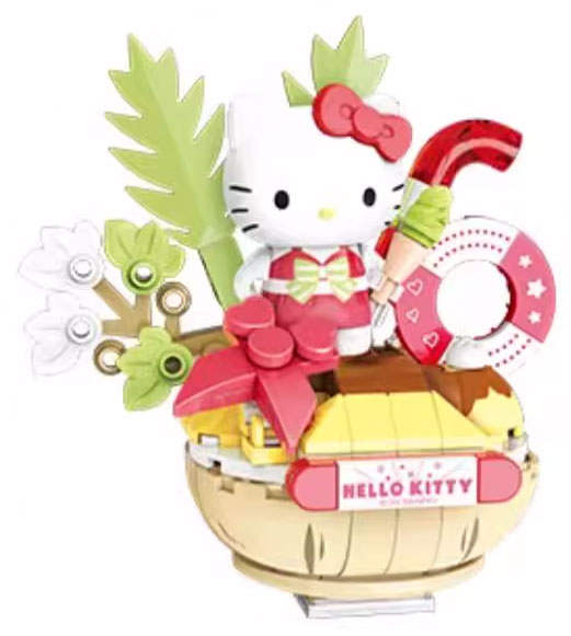 三丽鸥家族夏日泳池：椰子布丁碗 凯蒂猫
