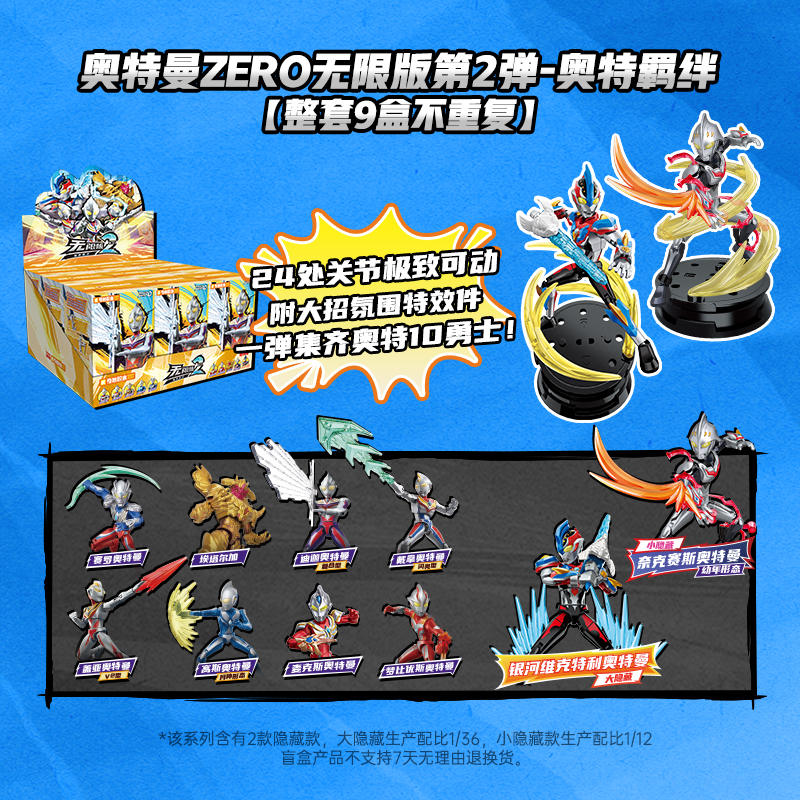 奥特曼ZERO无限版：第2弹 奥特羁绊 盲盒积木人