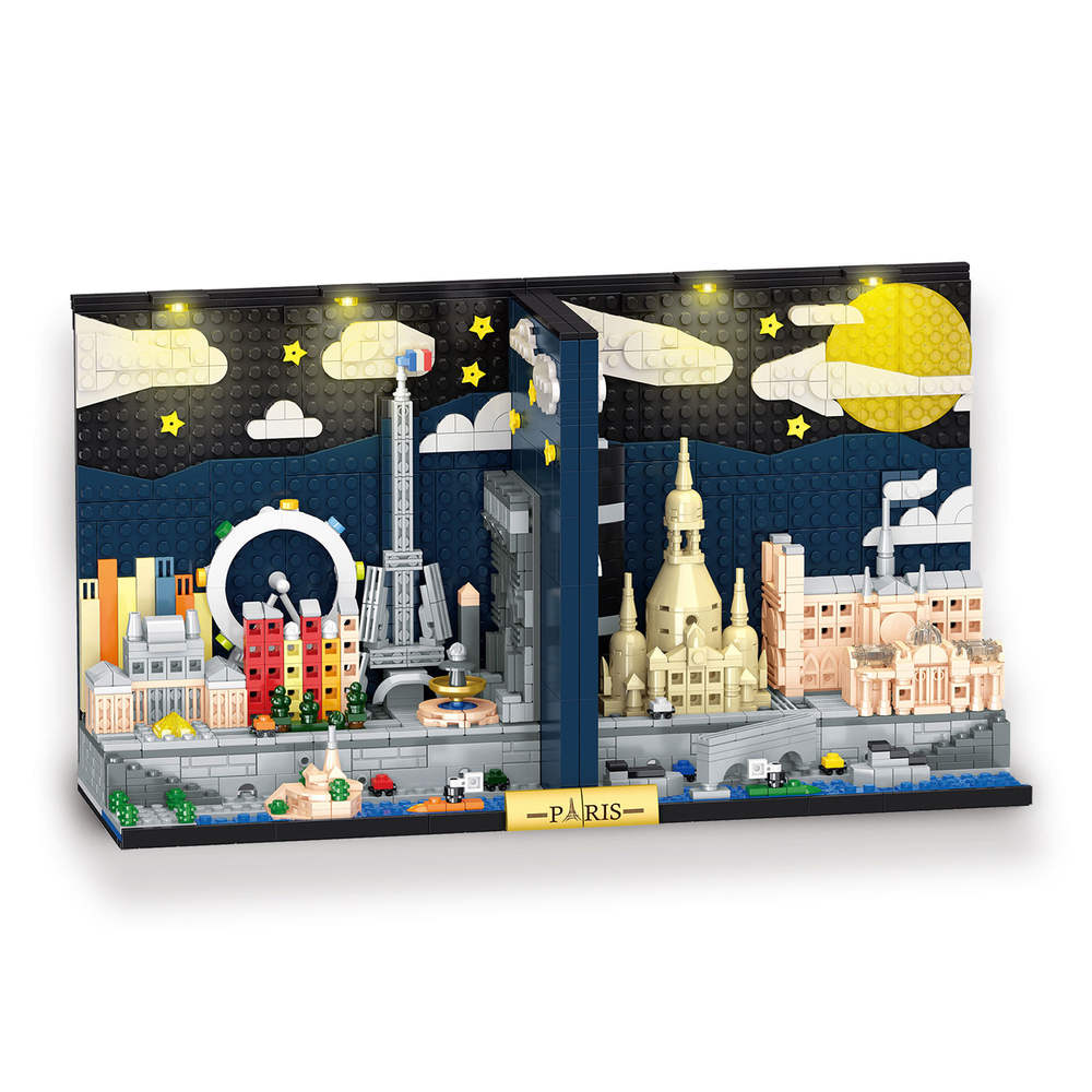 Paris Skyline Bookends