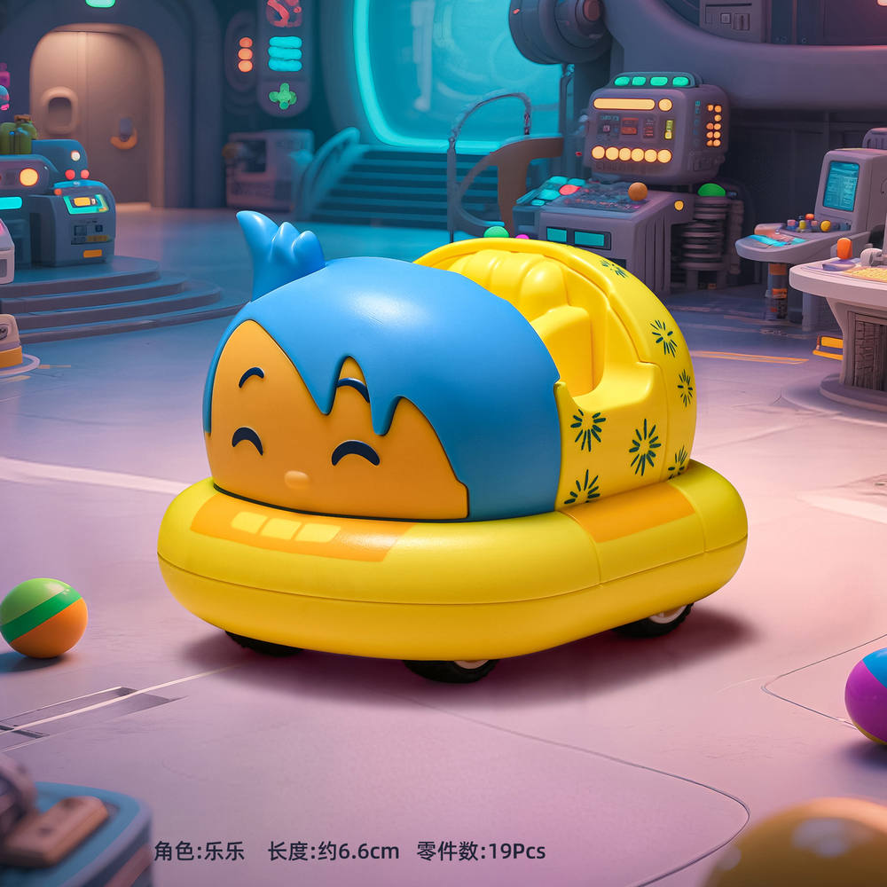 迪士尼松松:乐乐 拼装双回力碰碰车 头脑特工队