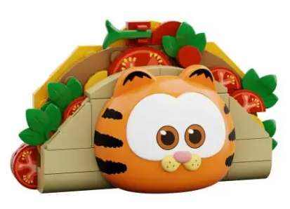 Garfield Taco Fridge Magnet