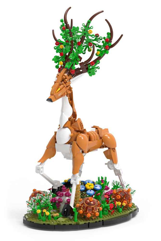 Deer In Bloom A Floral Fantasy