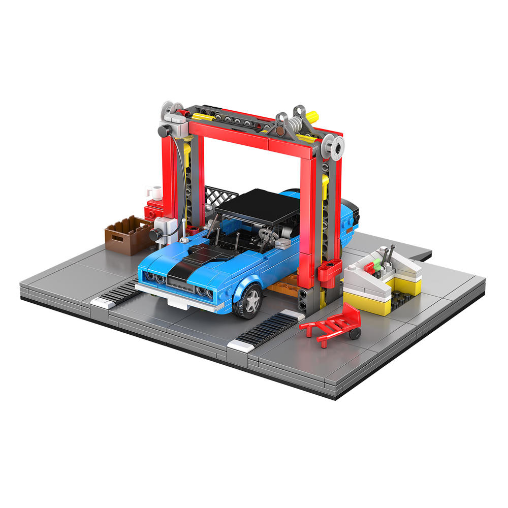 Repair Garage & Challenger Muscle Car