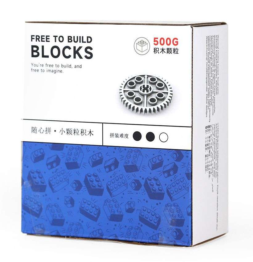 小颗粒随心拼500g 科技件搭建补充装