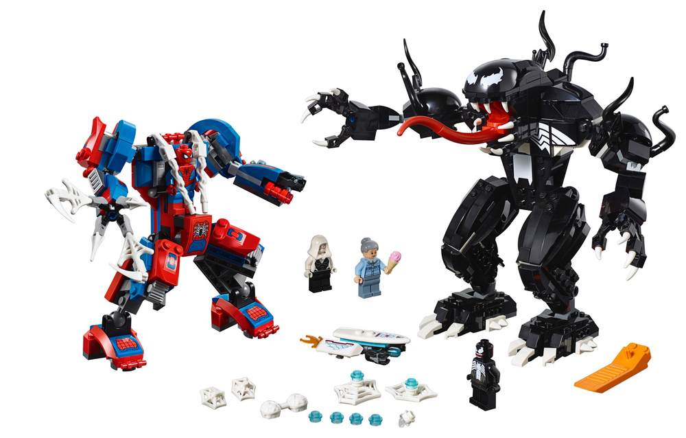 Spider-Man Mech vs. Venom Mech