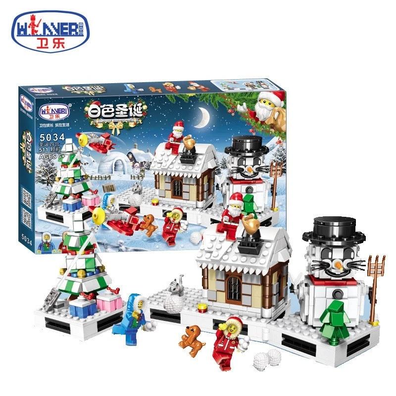 White Christmas:Christmas Gift Box Santa Claus